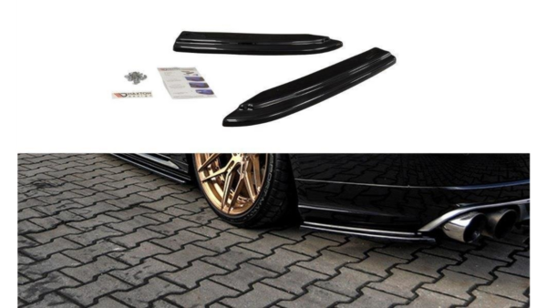 Splitter Audi S8 D4 Facelift Rear Side Gloss Black