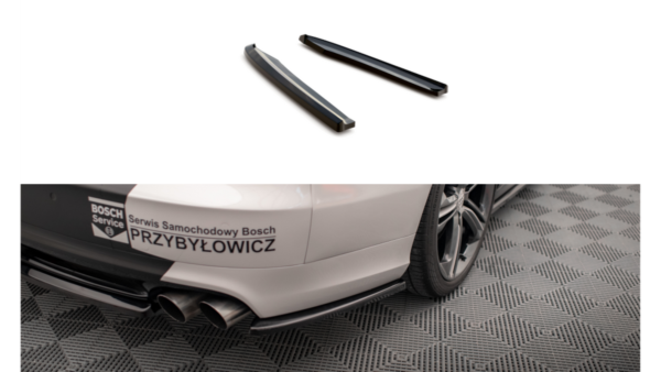 Splitter Audi S8 D4 Rear Side Gloss Black