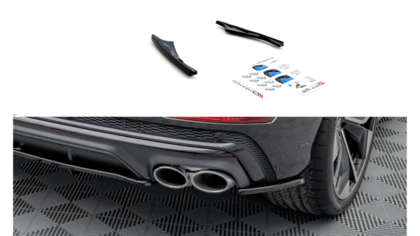 Splitter Audi SQ8 4M Rear Side Gloss Black