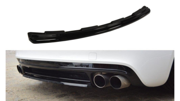 Splitter Audi TT 8J S-Line Rear Central without Diffuser Gloss Black