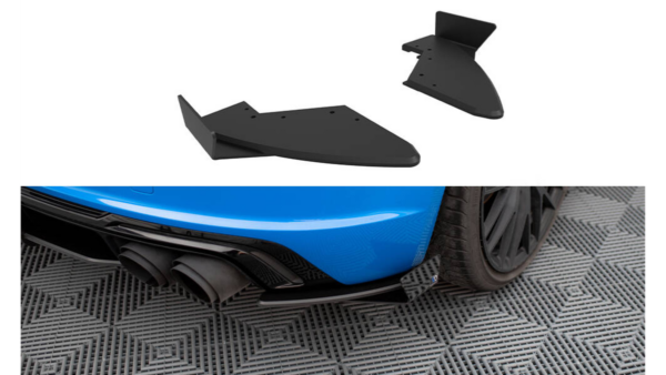 Splitter Audi TT 8S S-Line Facelift Rear Side Street Pro Black + Gloss Flaps