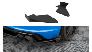 Splitter Audi TT 8S S-Line Facelift Rear Side Street Pro Black-Red + Gloss Flaps