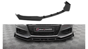 Splitter Audi TT 8S S-Line Front Pro + flaps Black-Red