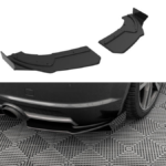 Splitter Audi TT 8S S-Line Rear Side Street Pro Black + Gloss Flaps