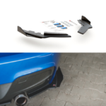 Splitter BMW 1 F20 M-Pack tagumine külje Racing Durability must + läikivad Tiivad