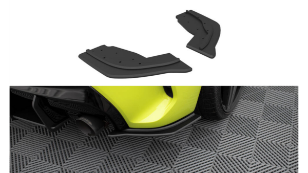 Splitter BMW 1 F40 M-Pack Rear Side Street Pro v.1 Black