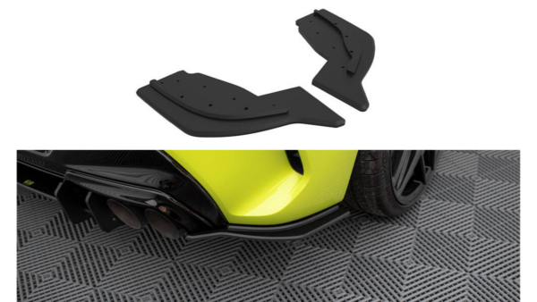 Splitter BMW 1 F40 M-Pack Rear Side Street Pro v.2 Black-Red