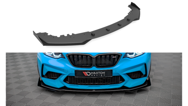 Splitter BMW 2 F87 Competition Front Pro v.1 + flaps Black