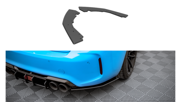 Splitter BMW 2 F87 M-Pack Rear Side Street Pro Black