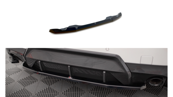 Splitter BMW 2 G42 M-Pack Rear Central Gloss Black
