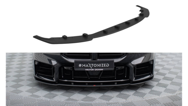 Splitter BMW 2 G87 M-Pack Front Pro v.1 + flap Black