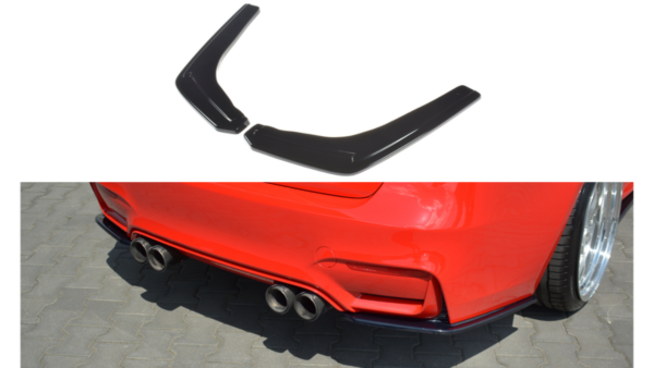 Splitter BMW 3 F80 M-Pack Rear Side v.1 Gloss Black