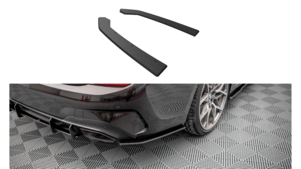 Splitter BMW 3 G20 G21 M-Pack Rear Side Street Pro v.1 Black-Red