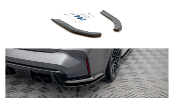 Splitter BMW 3 G80 M-Pack Rear Side v.1 Gloss Black
