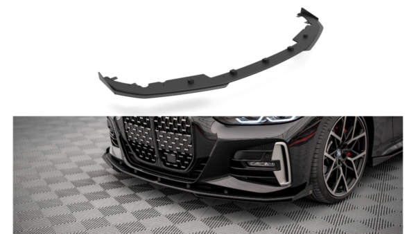 Splitter BMW 4 G22 M-Pack Front Pro + flaps Black-Red