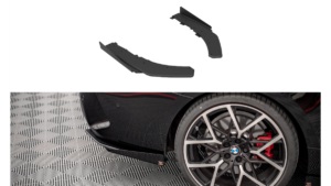Splitter BMW 4 G22 M-Pack Rear Side Street Pro Black + Gloss Flaps