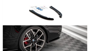 Splitter BMW 4 G22 M-Pack Rear Side v.1 Gloss Black