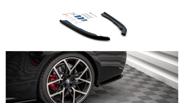 Splitter BMW 4 G22 M-Pack Rear Side v.1 Gloss Black
