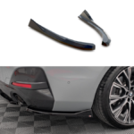 Splitter BMW 4 G26 M-Pack tagumine külje v.2 Läikiv must