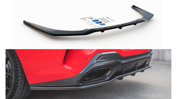 Splitter BMW 8 G15 Rear Central with Diffuser Gloss Black