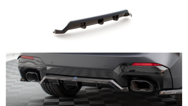 Splitter BMW X3 G01 Facelift M-Pack Rear Central with Diffuser Gloss Black