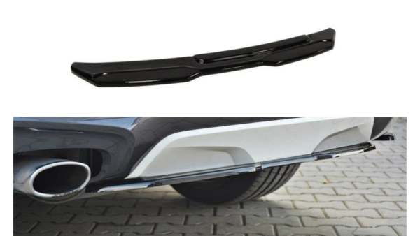 Splitter BMW X4 G02 M-Pack Rear Central without Diffuser Gloss Black