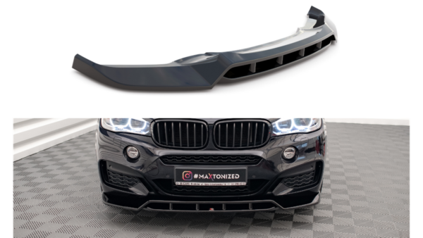 Splitter BMW X6 F16 M-Pack Front v.2 Gloss Black