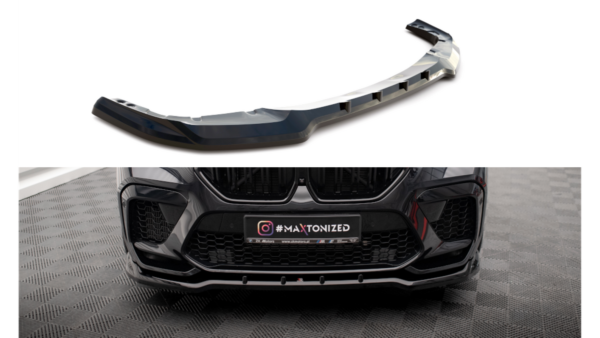 Splitter BMW X6 F96 M-Pack Front v.1 Gloss Black
