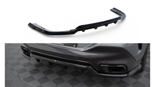 Splitter BMW X6 G06 Facelift M-Pack Rear Central with Diffuser v.1