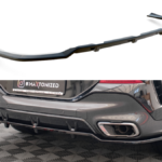 Splitter BMW X6 G06 M-Pack tagumine keskosa Difuusoriga v.2 Läikiv must