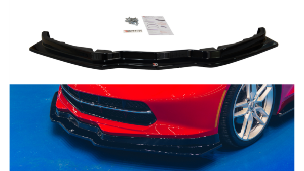 Splitter Chevrolet Corvette C7 Front v.1 Gloss Black