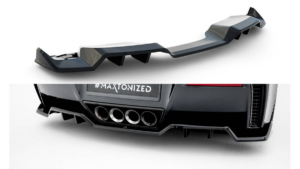 Splitter Chevrolet Corvette Z06 C7 Rear Central with Diffuser