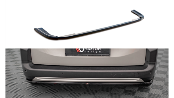 Splitter Citroen Berlingo III Rear Central Carbon Look