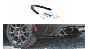 Splitter Fiat 124 Spider Abarth Rear Side Gloss Black