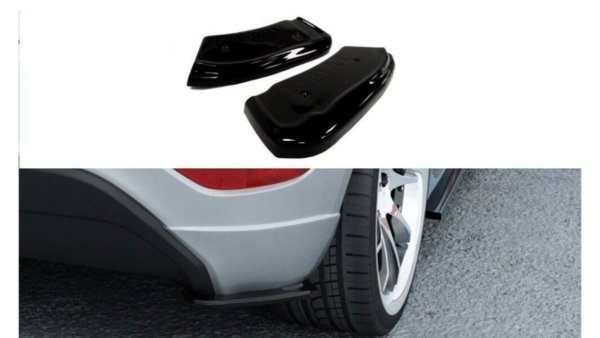 Splitter Ford Fiesta MK7 ST Stline Zetec S Rear Side Gloss Black