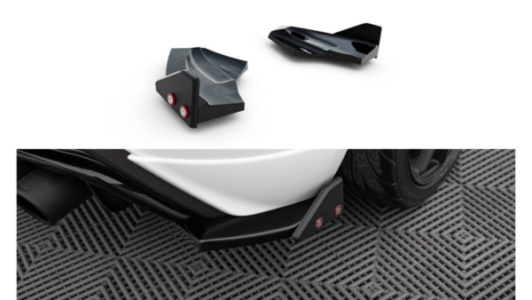 Splitter Ford Fiesta ST Mk7 Rear Side + Flaps Facelift v.3