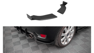 Splitter Ford Fiesta VI ST Rear Side Street Pro Black-Red + Gloss Flaps