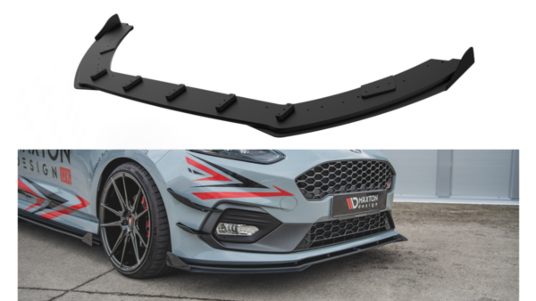 Splitter Ford Fiesta VIII ST ST-Line Front Racing Durability + Flaps Black