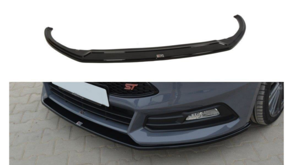Splitter Ford Focus III ST Facelift Front v.2 Gloss Black