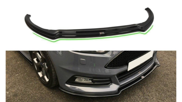 Splitter Ford Focus III ST Facelift Front v.3 Gloss Black