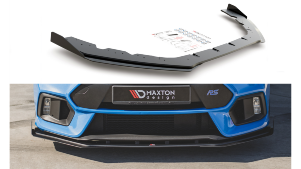 Splitter Ford Focus III RS Front Racing Durability + Flaps Black