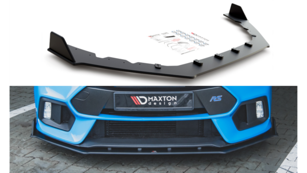 Splitter Ford Focus III RS Front Racing Durability v.2 Black-Red
