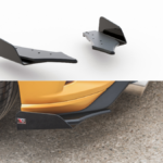 Splitter Ford Focus IV ST Rear Side Racing Durability Black + Gloss Flaps