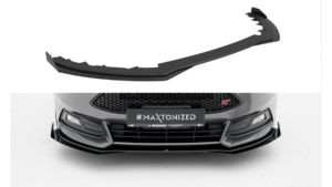 Splitter Ford Focus ST Mk3 Facelift Front Street Pro Black-Red + Gloss Flaps