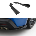 Splitter Ford Mustang GT Mk7 Rear Side Street Pro Black-Red + Gloss Flaps
