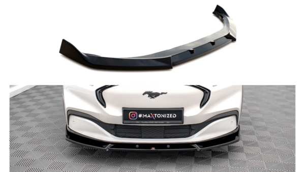 Splitter Ford Mustang Mach-E I Front v.1 Gloss Black