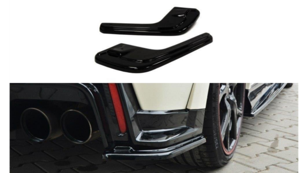 Splitter Honda Civic IX Type-R Rear Side Gloss Black