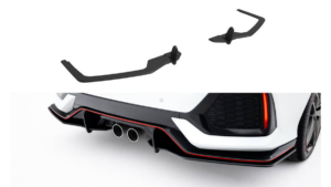 Splitter Honda Civic Sport Mk 10 Rear Side Street Pro Red
