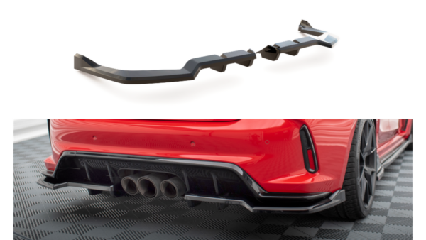 Splitter Honda Civic XI Type-R Rear Central with Diffuser v.2