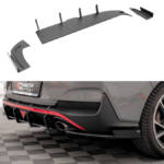 Splitter Hyundai I30 Fastback N-Line III Facelift Rear Side Street Pro Red + Gloss Flaps